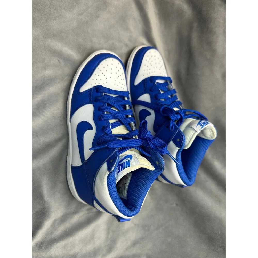 Nike Dunk High Kentucky Blue BG 4Y‎ White Game Royal Kids Sneakers 2021